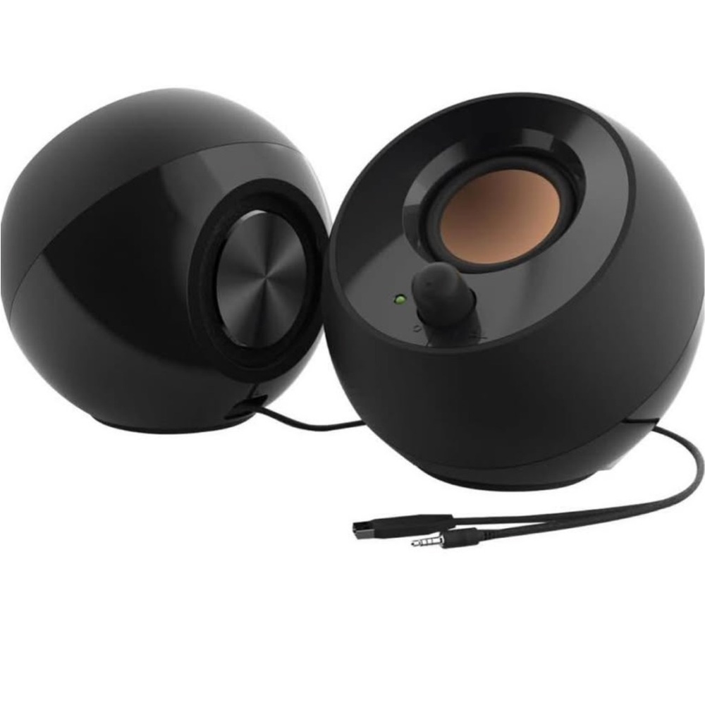 Pebble 2.0 USB-Powered Desktop Speakers - Black - Picture 2 of 2